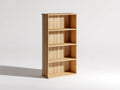 Bibliothèque - Bois - 75x32x185 cm - naturel - style scandinave ouvert