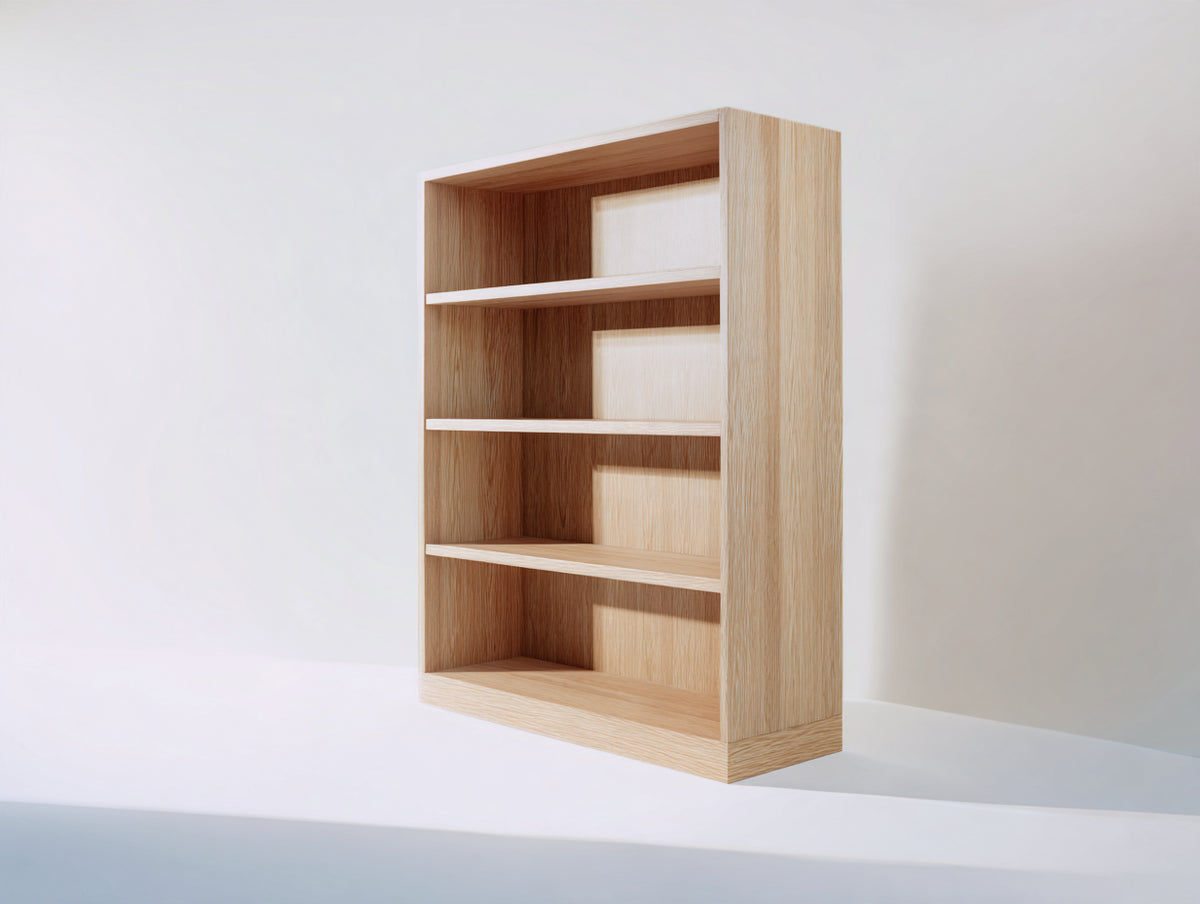 Bibliothèque - MDF - 80x30x180 cm - naturel - style moderne ouvert