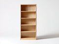 Bibliothèque - Bois - 78x33x188 cm - naturel - style minimaliste ouvert