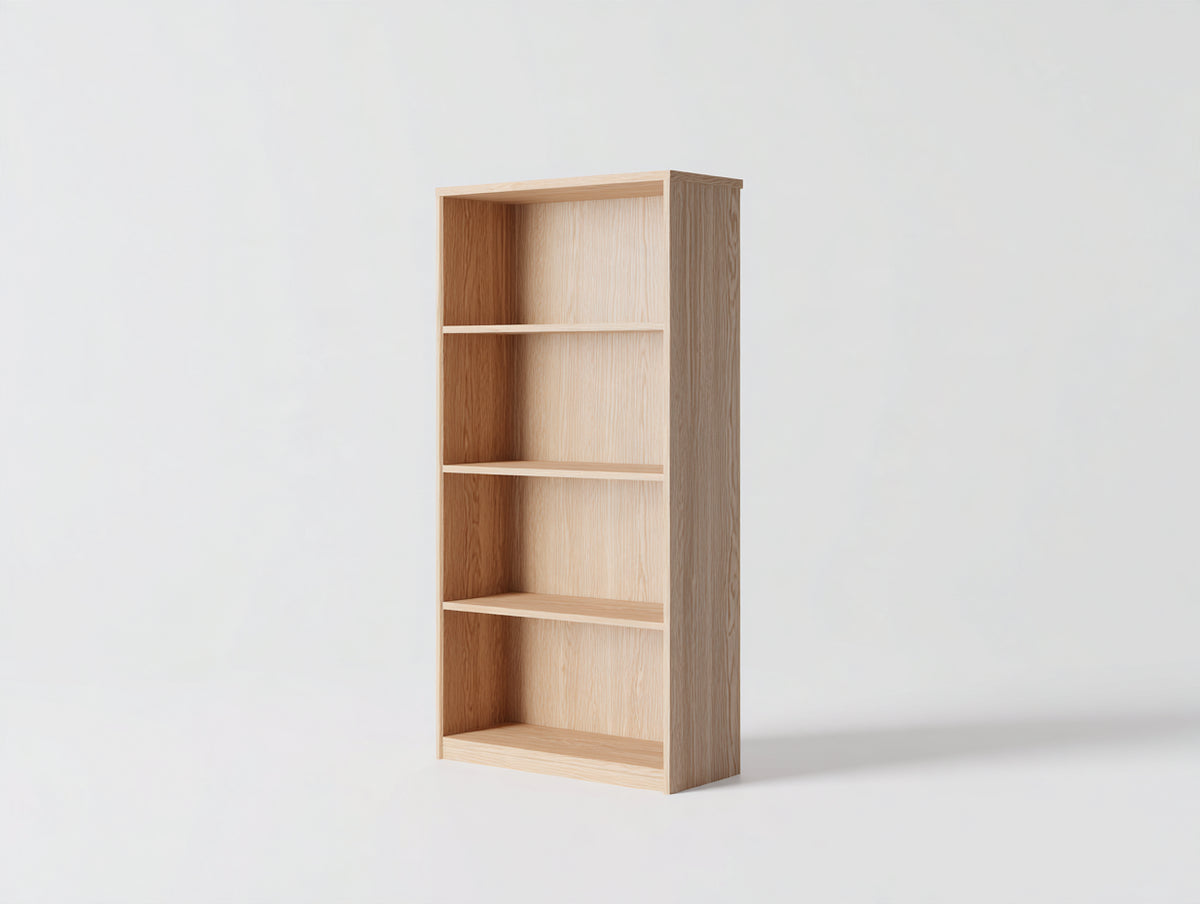 Bibliothèque-MDF-80x30x180 cm-naturel-design moderne